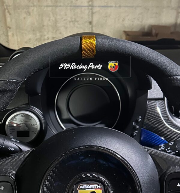 Mirino Volante in CARBONIO VERO Abarth 500/595/695 e FIAT 500 Restyling - immagine 3