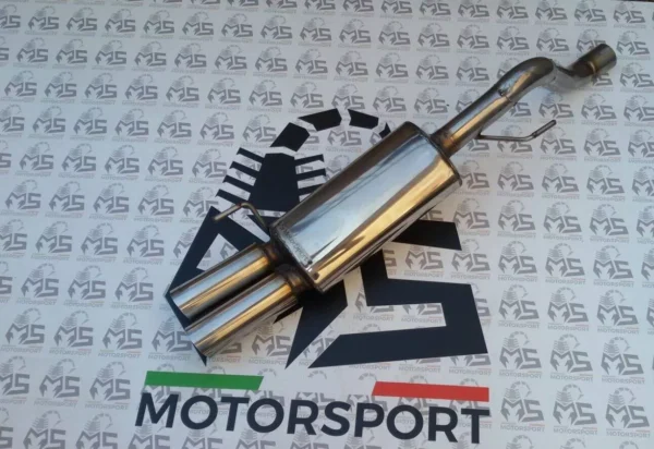 Terminale Silenziato 60/63mm OMOLOGATO Abarth Grande Punto/EVO/MITO Fin. 80mm