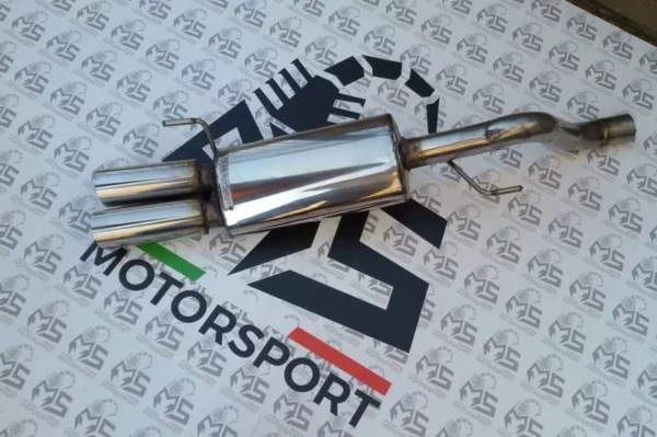 Terminale Silenziato 60/63mm OMOLOGATO Abarth Grande Punto/EVO/MITO Fin. 80mm - immagine 3