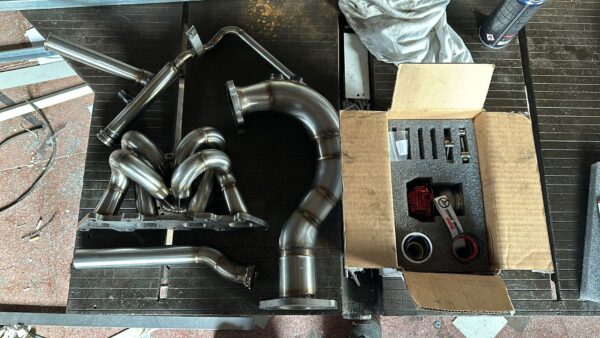 KIT collettori cuore + TIAL 38 Wastegate Esterna 1446/TD04/GBC Abarth Steel Work